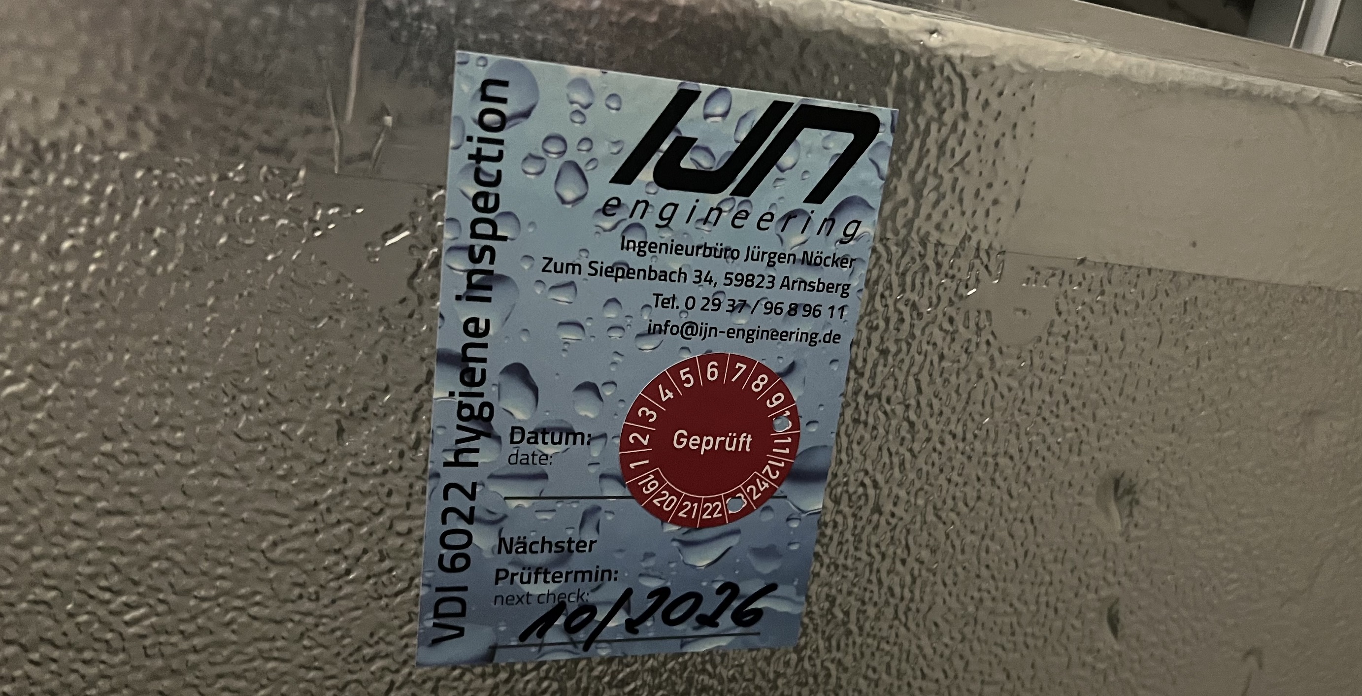 Hygieneinspektion VDI6022